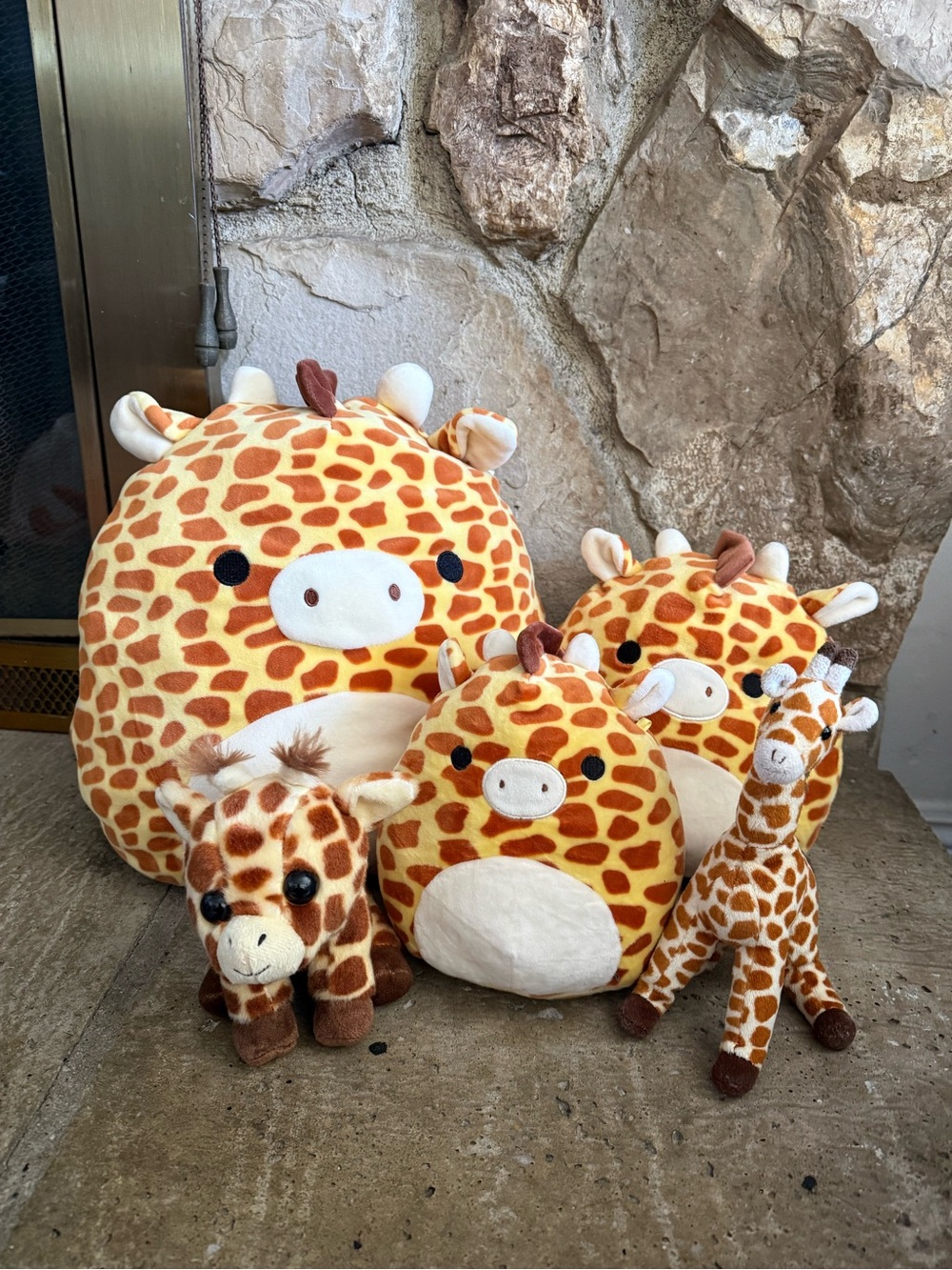 Squishmallows Giraffe Plush Set - Orange and Cream